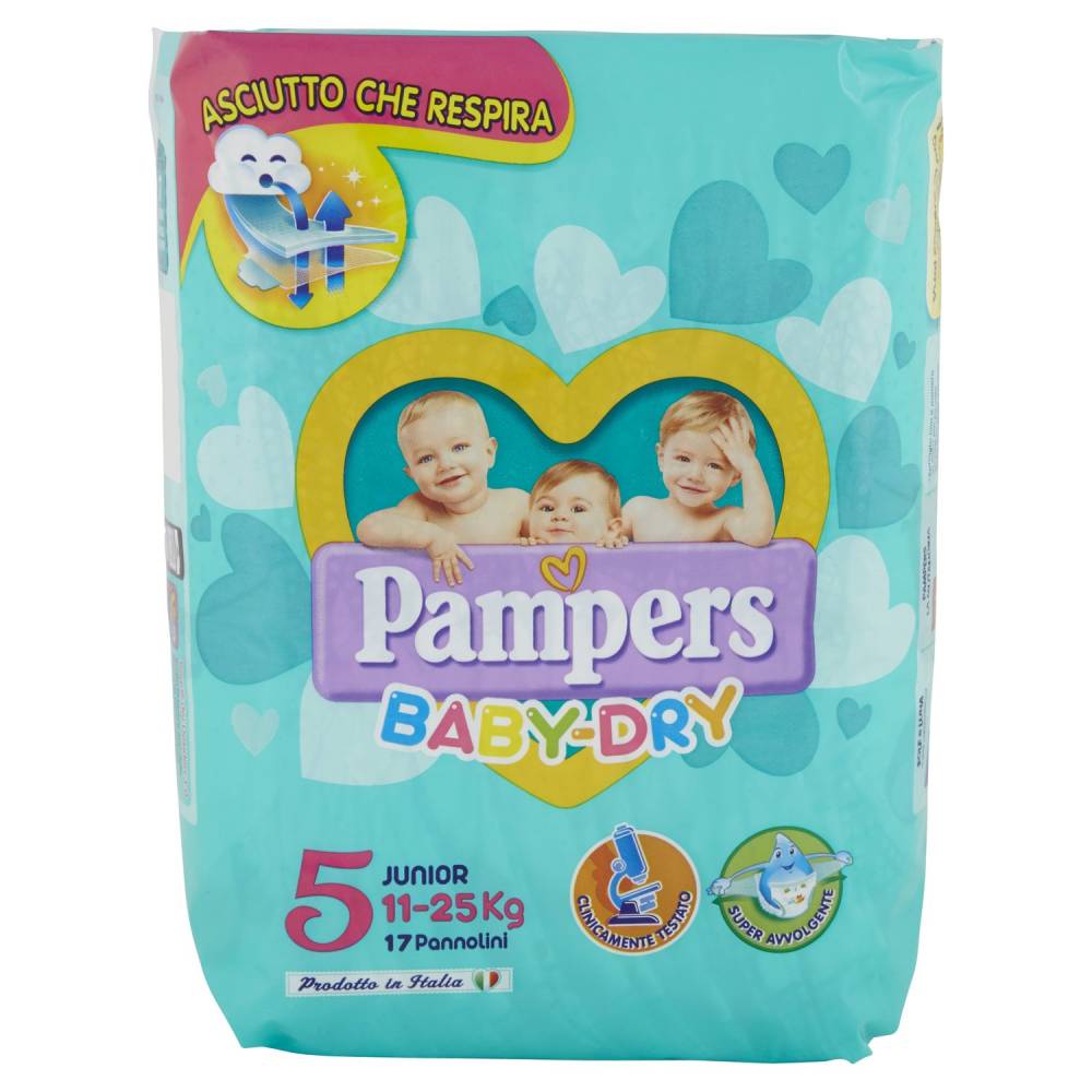 PAMPERS B.DRY JUN.X17 KG.11/25