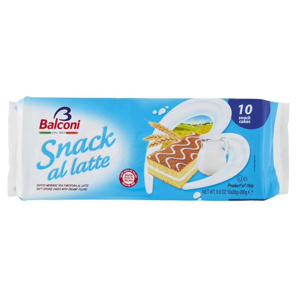 BALCONI SNACK LATTE X10 280GR