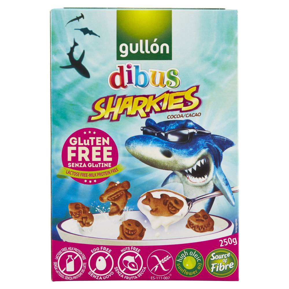 GULLON SHARKIES CACAO S/GLUTINE GR.250