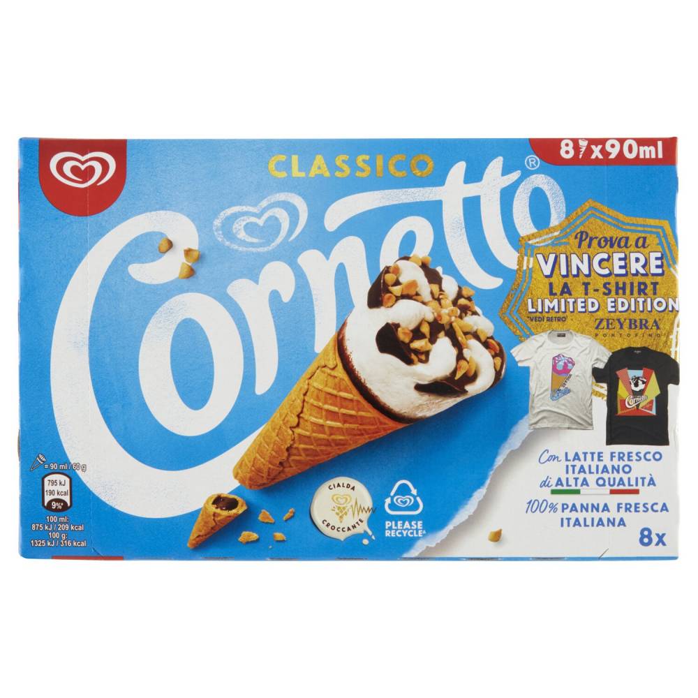ALGIDA CORNETTO CLASS.X8 GR480