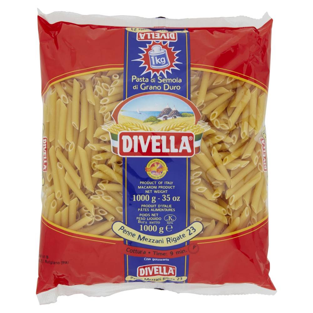 DIVELLA 23K PENNE MEZ.RIG KG 1