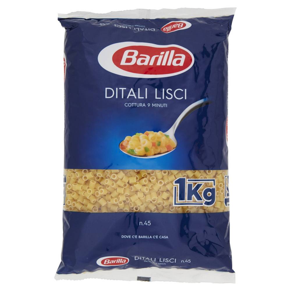 BARILLA 045 DITALI LISCI KG1