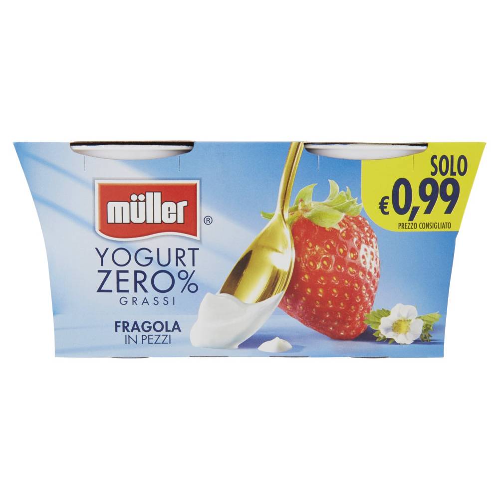 MULLER YOG.0% FRAGOLA X2GR250