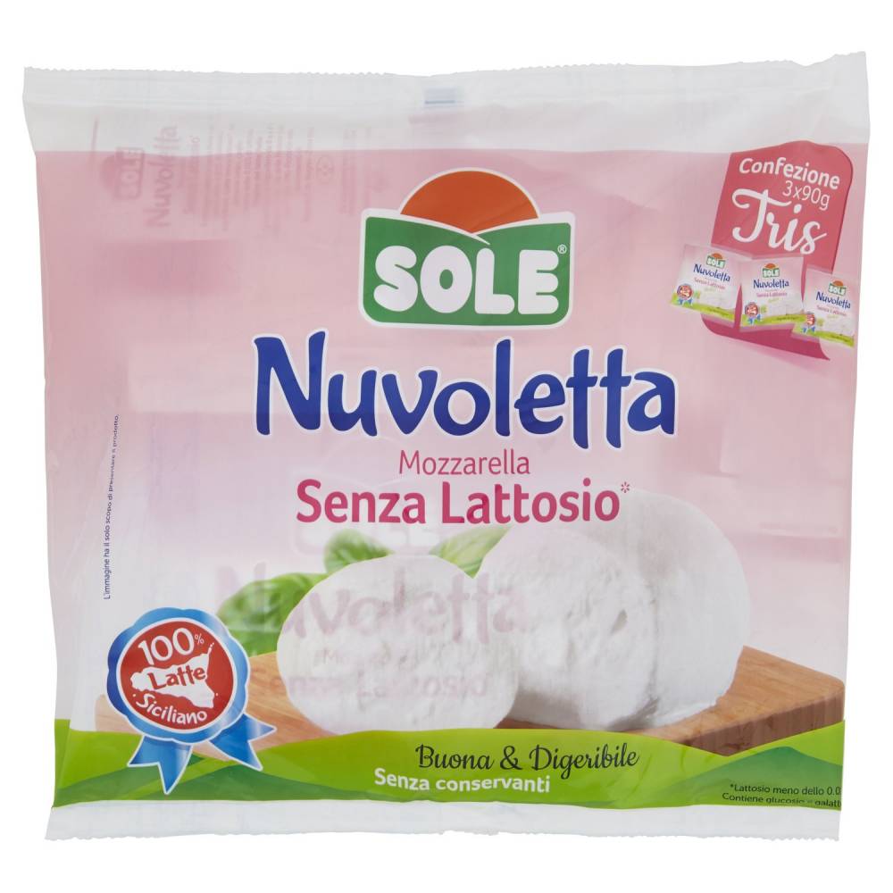 SOLE CAS MOZZ.NO LATTOSIO90X3