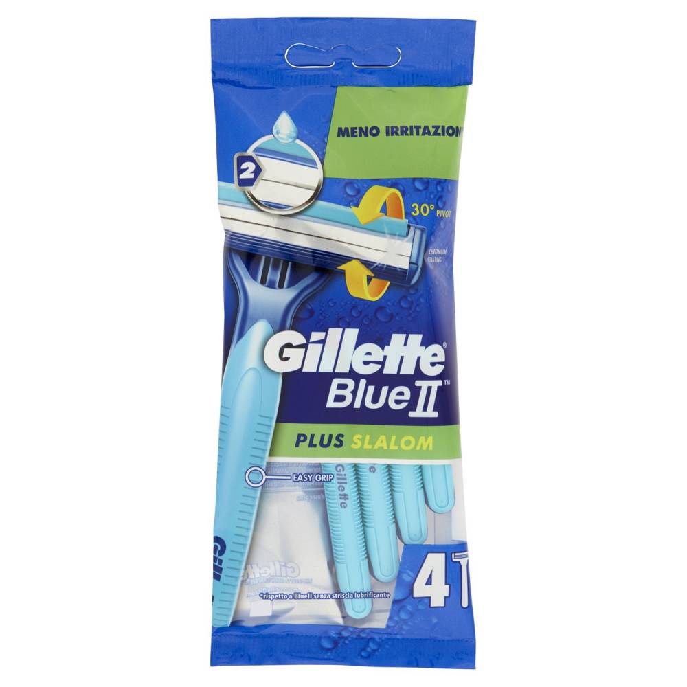 GILLETTE BLUE II PLUS SLALOMX4