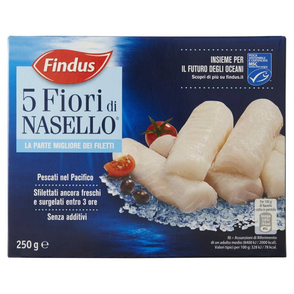 FINDUS FIORI DI NASELLO X5 250