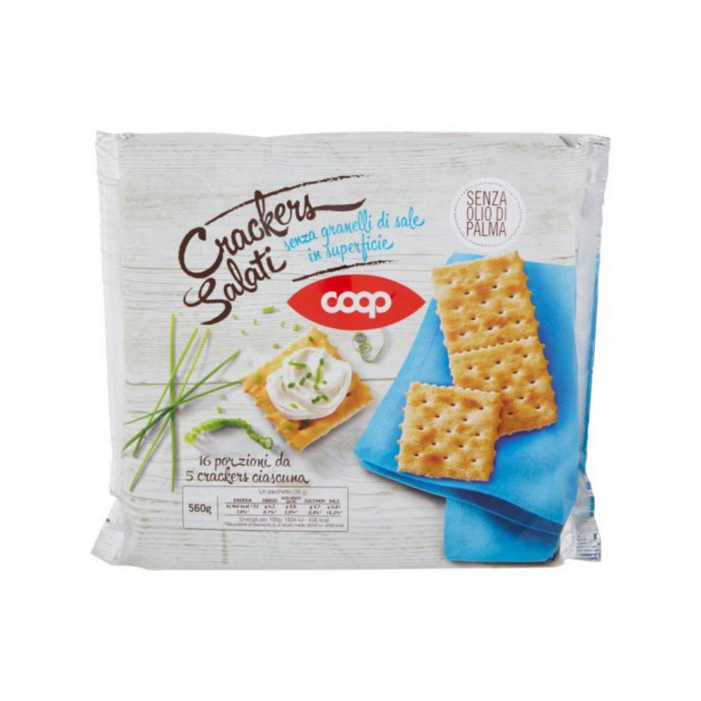 COOP CRACKERS SALATI 560G - Spesa Bagheria