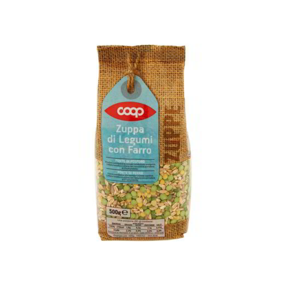 Iper Zuppa di Legumi e Orzo con Lenticchie Rosse Decorticate 500 g